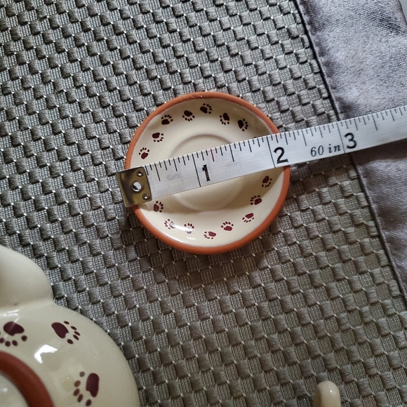 Friends Of Boyds Bears Paw Print Tea Set For 3 - Picture 5 of 12